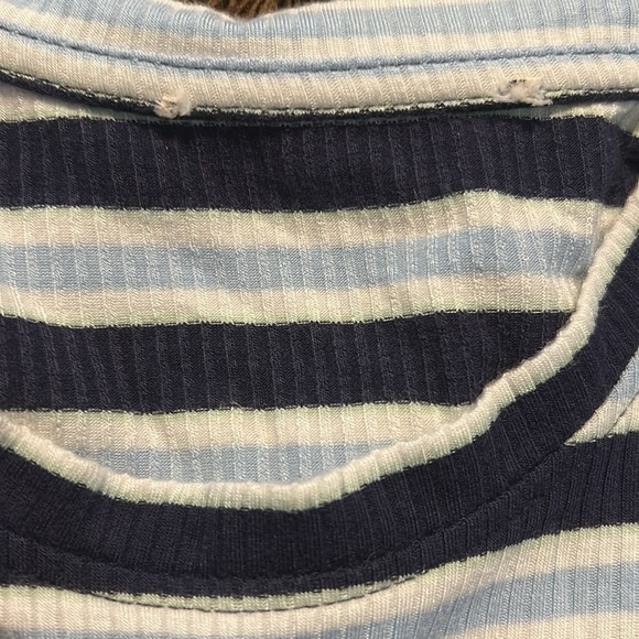 Striped Knit Top with Tie Detail - Picture 4 of 4